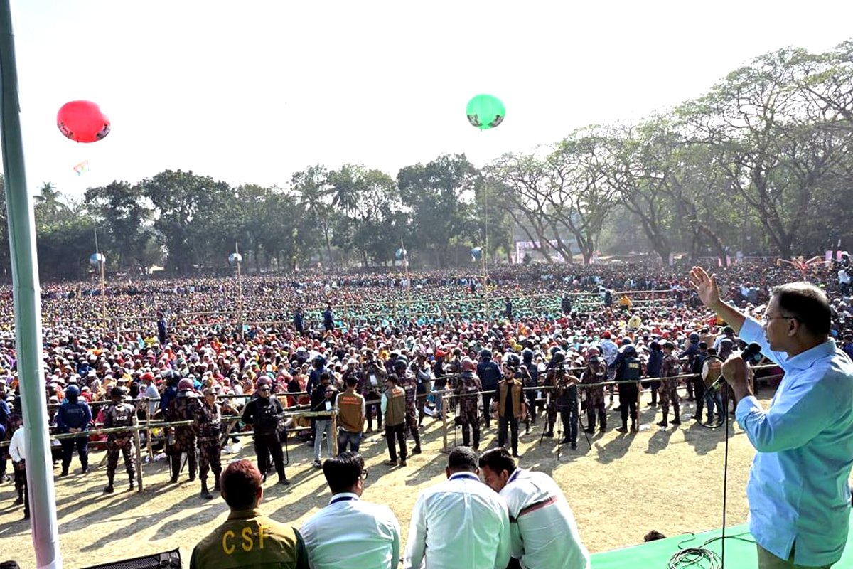 যশোরে জনসভায় ‘ভোট গণনায় দেরি’র গল্প জনগণের ভোটাধিকার কেড়ে নেওয়ার ষড়যন্ত্র—তারেক রহমান