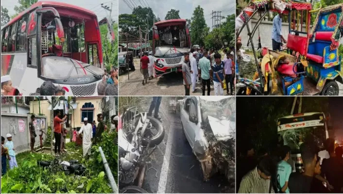 ঈদের ছুটিতে দেশের বিভিন্ন জেলায় সড়ক দুর্ঘটনায় নিহত ২২